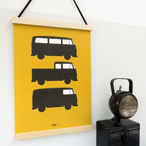 Poster Bussen 3x oker ANNIdesign