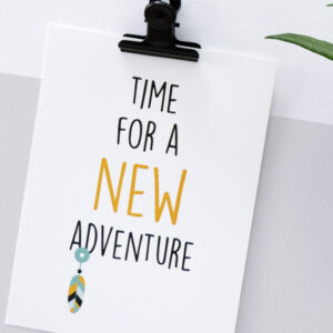 Poster set Indiaan Tipi oker geel ANNIdesign 04