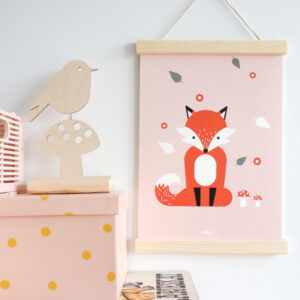 Poster Vos oud oud roze ANNIdesign 05