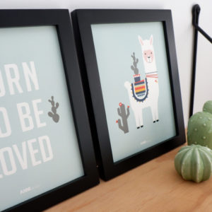 Poster set Lama old green_ANNIdesign_02