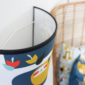 Wandlamp Jungle Luiaard donker blauw_ANNIdesign_02