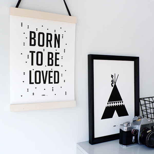 Poster black&white_Born to be Loved_ANNIdesign_01