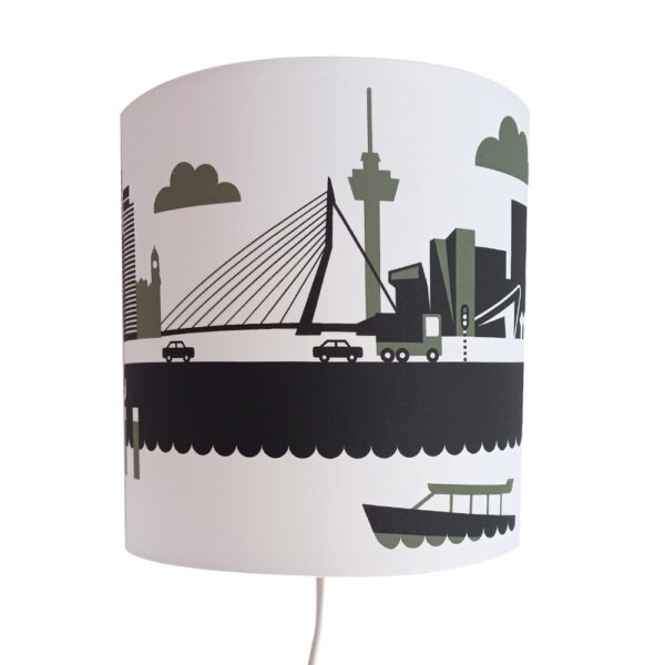 Wandlamp Rotterdam stad olijf groen ANNIdesign S01