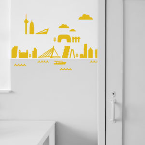 Muurstickers Rotterdam oker geel_ANNIdesign_01