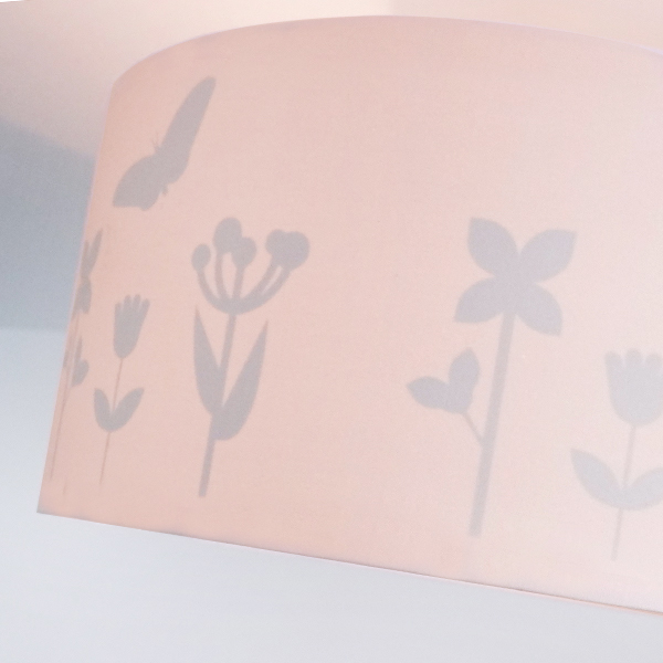 plafondlamp silhouet Bloem en Vlinder effen ANNIdesign 03