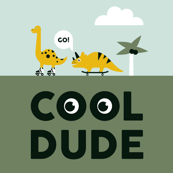 Poster Dino Cool Dude ANNIdesign 06