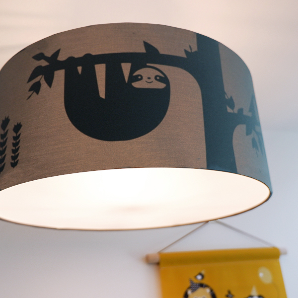 Plafondlamp silhouet Jungle effen donker grijs ANNIdesign 03