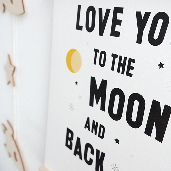 Poster Raket Love you to the Moon wit ANNIdesign 02