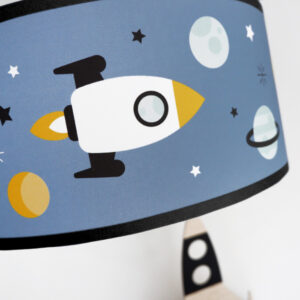 Plafondlamp Raket jeans blauw zwarte band ANNIdesign 05