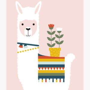 Behangbaan Lama oud roze 70cm ANNIdesign 02