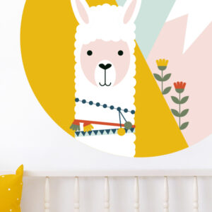 Behangcirkel Lama in de bergen ANNIdesign_04