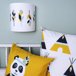 Wandlamp Indiaan Veren oker geel ANNIdesign 03