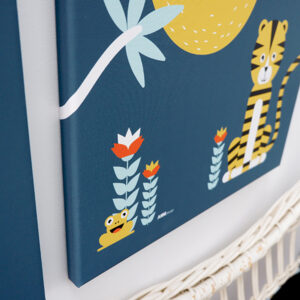 Canvas Jungle donker blauw 40x60 ANNIdesign 02