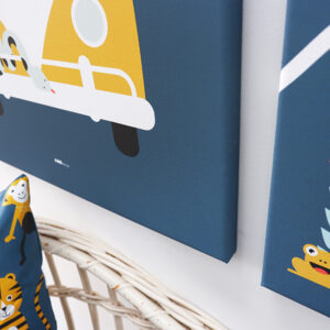 Canvas Safari donker blauw 40x60 ANNIdesign 04