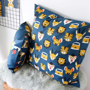 Kussen XL Safari donker blauw ANNIdesign 02