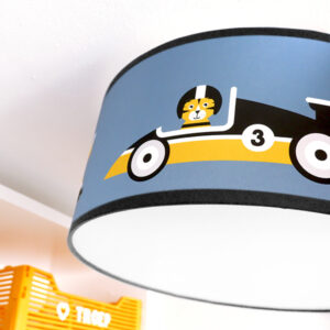 Plafondlamp Raceauto jeans blauw zwarte band ANNIdesign 05