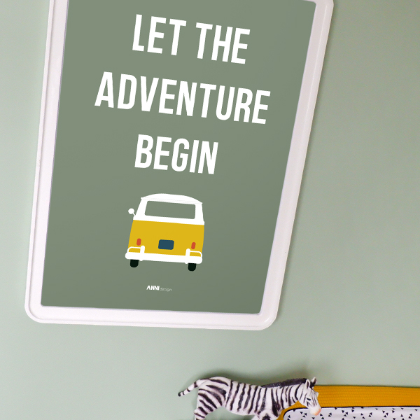 Poster XL Safari Adventure olijf groen ANNIdesign 02