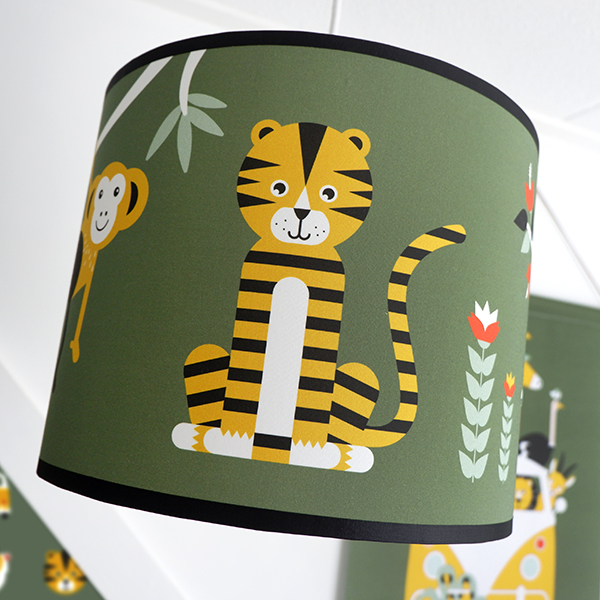 Dubbelzinnigheid Vaardig geur Hanglamp Jungle Kinderkamer in de kleur olijf groen | ANNIdesign