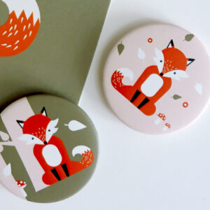 Magneet Vos oud roze ANNIdesign 04