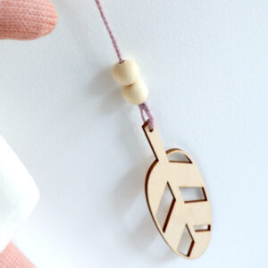 Kaartenhanger Veer oud paars ANNIdesign 02