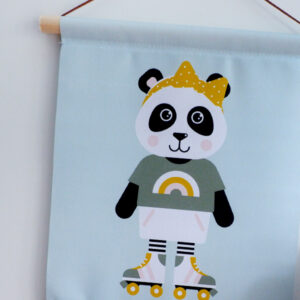 Textielposter Cool Girl old green ANNIdesign 02