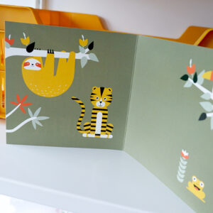 Wenskaart Jungle olijf groen ANNIdesign 02