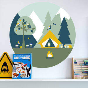 Behangcirkel Buiten leven Kamperen ANNIdesign 01