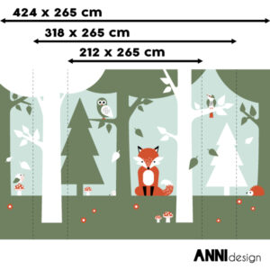 behang-vos-in-het-bos-old-green-ANNIdesign-02