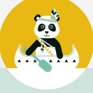 behangcirkel tipi oker geel ANNIdesign 02