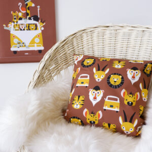 Kussen Safari terracotta bruin ANNIdesign 02