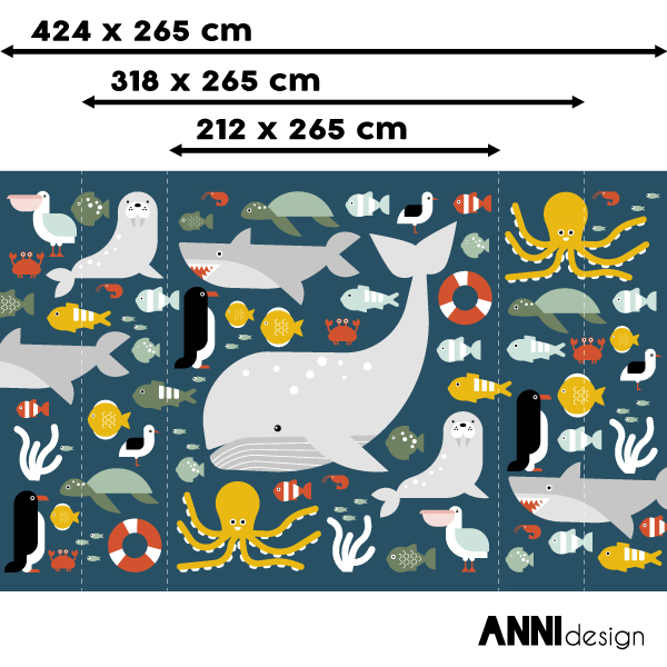 Kinderbehang Zee dieren ANNIdesign 02