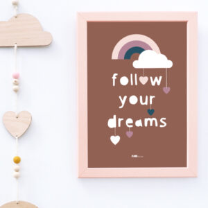 poster eenhoorn dreams terracotta bruin ANNIdesign 02