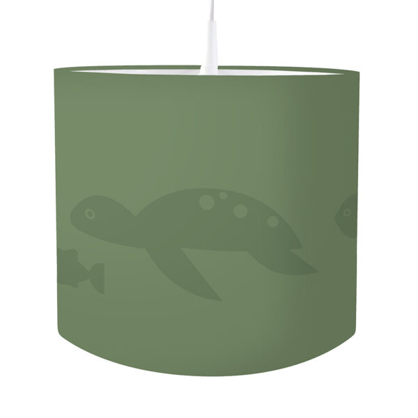 Lamp silhouet Schildpad zee dieren Effen olijf groen ANNIdesign S04