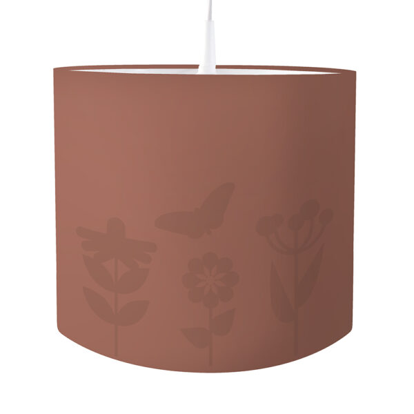 Lamp silhouet bloemen Effen terracotta bruin ANNIdesign S02