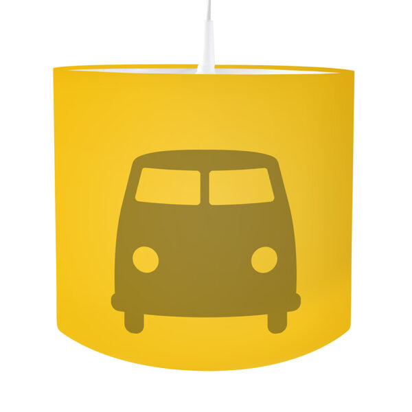 Lamp silhouet bus Effen oker geel ANNIdesign S01