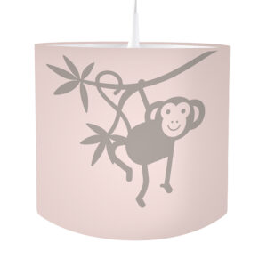 Lamp silhouet jungle aap Effen oud roze ANNIdesign S01