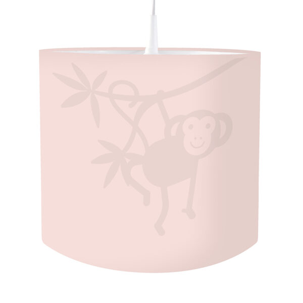 Lamp silhouet jungle aap Effen oud roze ANNIdesign S02