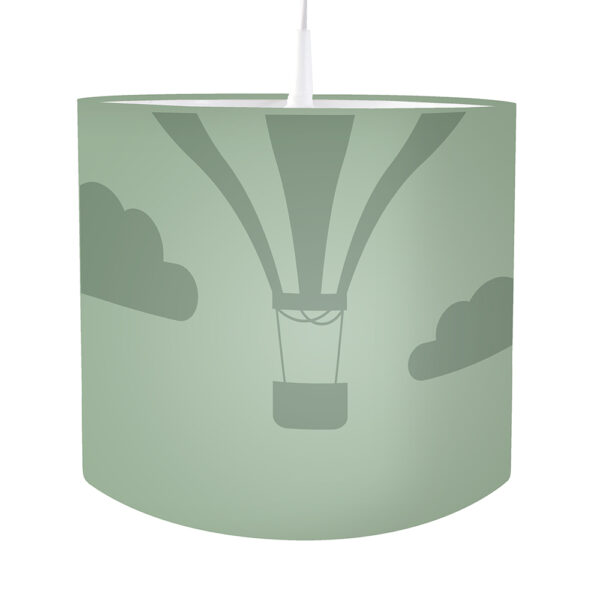 Lamp silhouet luchtballon Effen bleek groen ANNIdesign S01