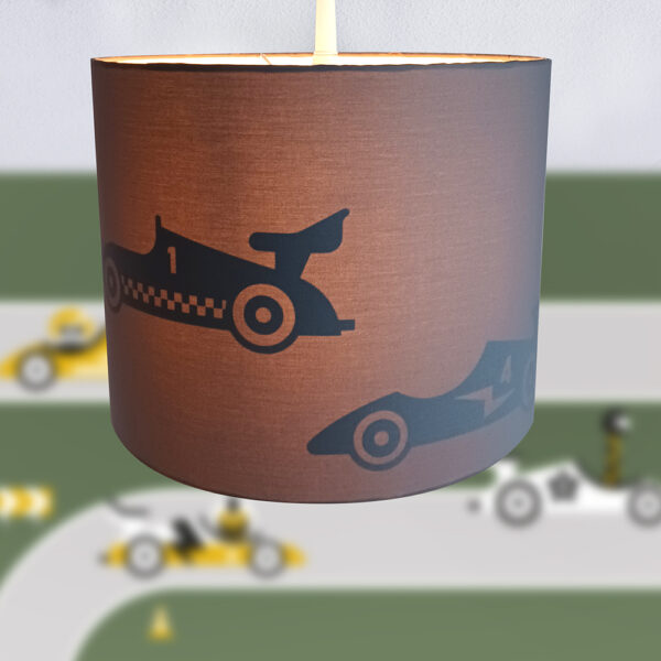 hanglamp silhouet raceauto Effen grijs ANNIdesign 01