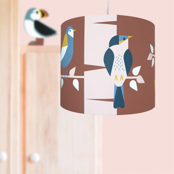 hanglamp vogels in boom terracotta bruin ANNIdesign 01