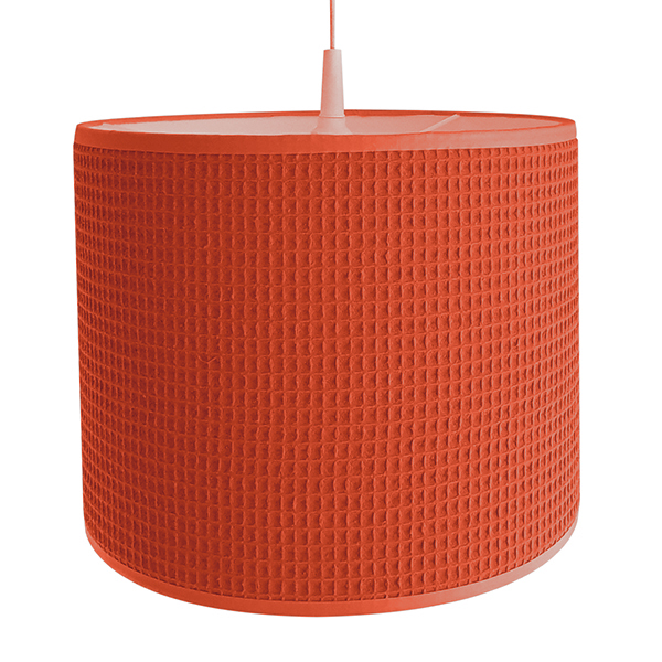 Hanglamp wafelstof terracotta rood ANNIdesign S01