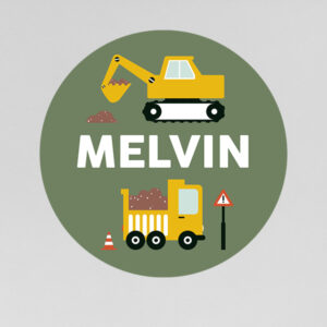 deursticker on the road olijf groen ANNIdesign 02