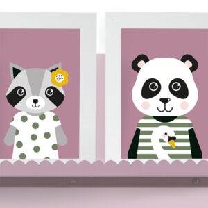 poster set 15x20 dieren op de fiets oud paars ANNIdesign 02