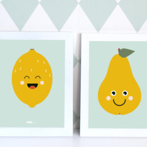 poster set smile peer citroen old green 15x20 ANNIdesign 02