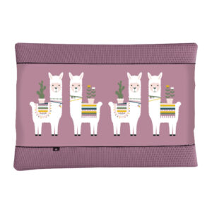 Aankleedkussenhoes Lama oud paars Wafelstof oud paars ANNIdesign S01