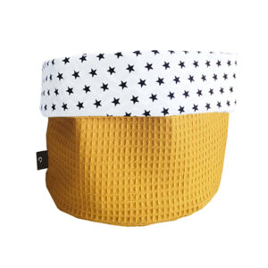 Commodemandje Ster Babykamer Wafelstof oker geel ANNIdesign S01