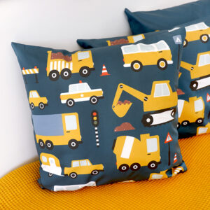 kussen kiepwagen on the road donker blauw ANNIdesign 02