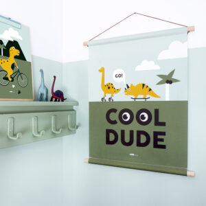 textielposter dino Cool dude ANNIdesign 01