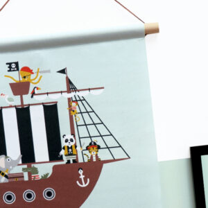 textielposter piratenschip old green ANNIdesign 02