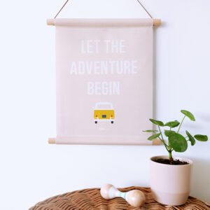 textielposter safari adventure oud roze ANNIdesign 01